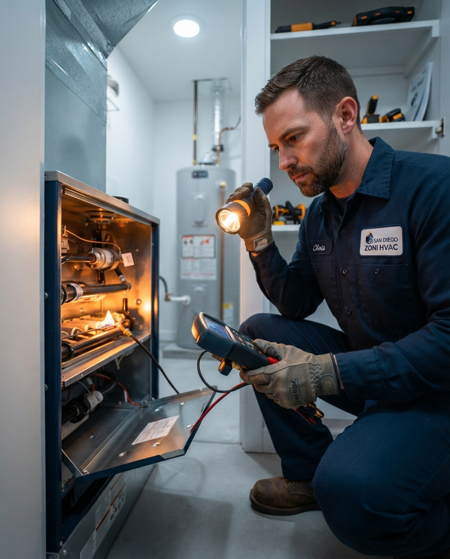 Winter Heating Prep: Furnace Inspection Checklist for San Diego